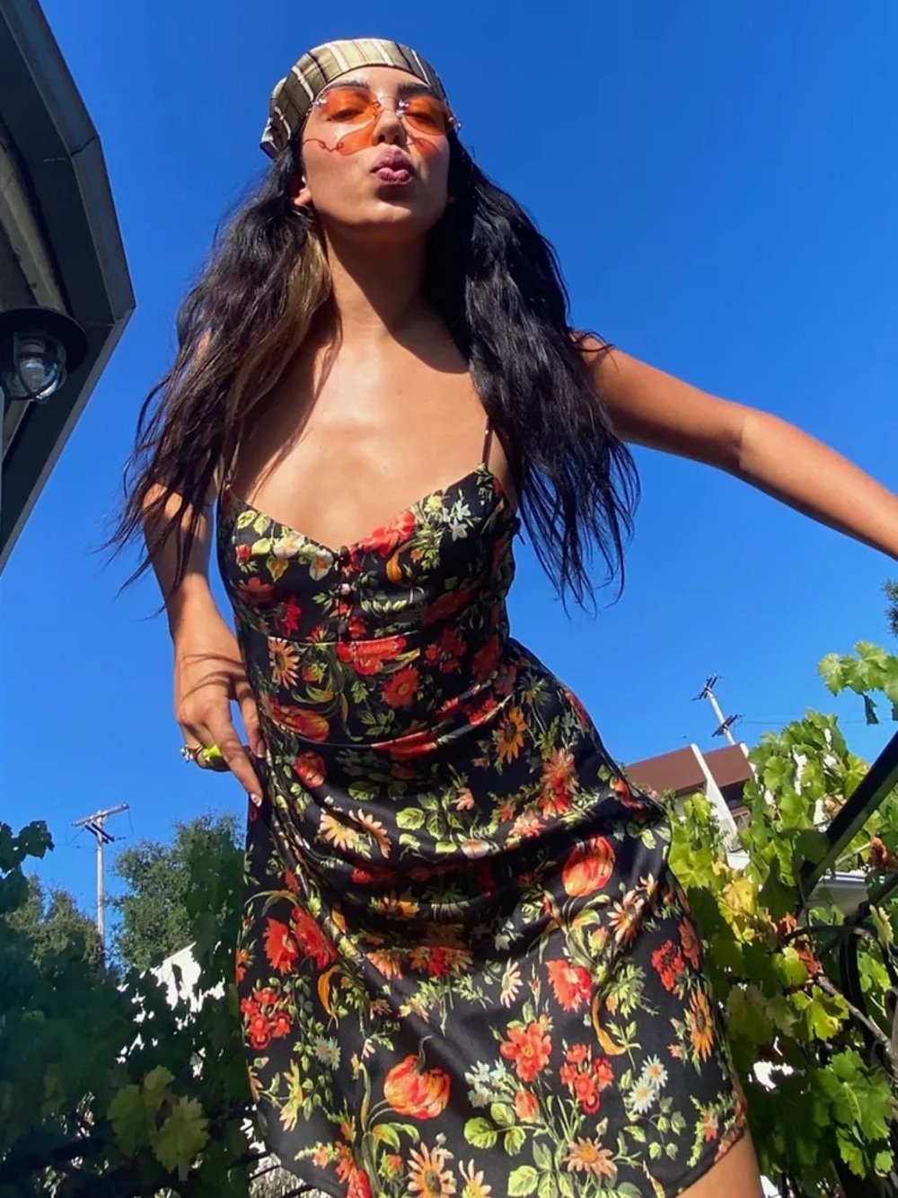 Urban Outfitters Petra Satin Sweetheart Mini Dress Slip Dress Y2K Vibes